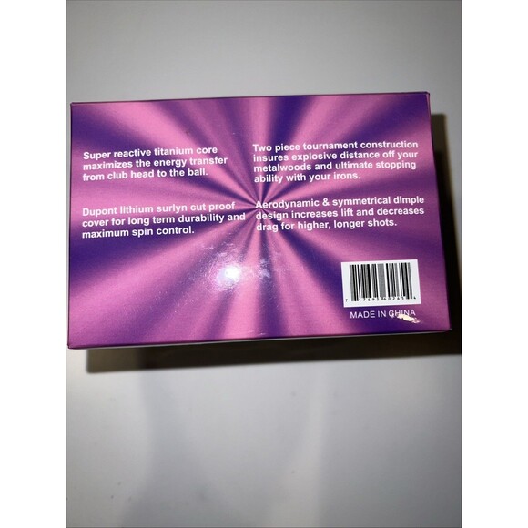 Nitro Blaster Womens Golf Balls 12 Pack New in box Hot Pink Fun Colorful - Picture 4 of 8